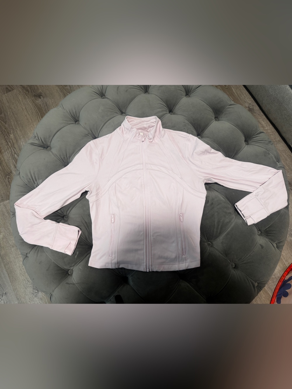 lululemon athletica Pale Pink Full-Zip Bomber Jacket